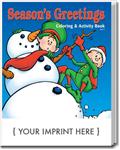 CS0535 Season's Greetings Coloring and Activity Book with Custom Imprint